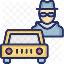 Detective Man In Disguise Mask Secret Agent Icon