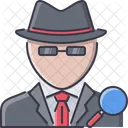 Detective Magnifier Law Icon