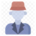 Detective Man Profession Icon