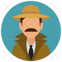 Detective Man Avatar Icon