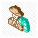 Detective Worker Male Icon