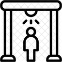 Detector De Metales Control Aeropuerto Icono