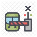 Detener el tren  Icono