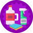 Detergent Spray Bottle Cleaning Icon