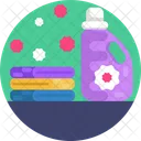 Detergent Fabric Softener Folded Clothes Icon