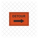 Detour Fleche Direction Icône