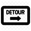 Detour sign  Icon