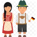 Deutsches Outfit Deutsche Kleidung Deutsches Kleid Symbol