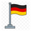 Deutschland Flagge Land Symbol