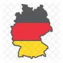 Deutschland Land Geographie Symbol