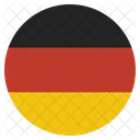 Deutschland Flagge Kreis Symbol