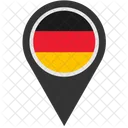 Deutschland Standort Zeiger Symbol