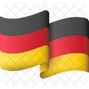 Deutschland Flagge Flagge Land Symbol