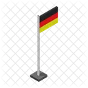 Deutschland Flagge Flagge Land Symbol