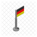 Deutschland Flagge Flagge Land Symbol