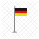 Deutschland Flagge Landesflagge Zeichen Symbol