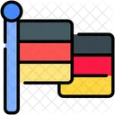 Deutschland Flagge  Symbol