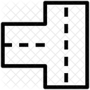Deux Directions Route Icône