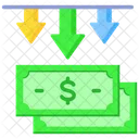 Devaluation Money Down Icon