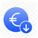 Devaluation Euro Icon