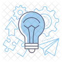 Development Lightbulb Creativity Icon