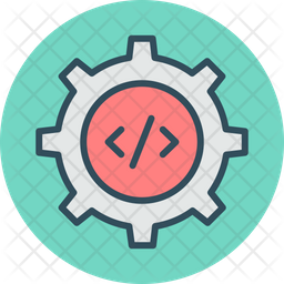 Development Process Icon - Download in Colored Outline Style