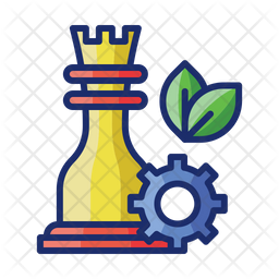 Development Strategy Icon - Download in Colored Outline Style