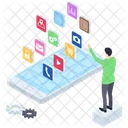 Application Mobile Developpement Dapplications Configuration Mobile Icon