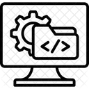 Icone De Ligne De Developpement De Logiciel Icon