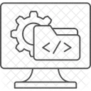 Developpement De Logiciels Thinline Icon Icône