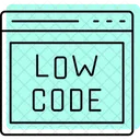 Developpement Low Code Couleur Ombre Thinline Icone Icône