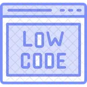 Developpement Low Code Duotone Line Icon Icon