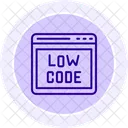 Developpement Low Code Icone Cercle Couleur Icône