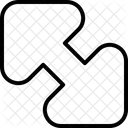 Developper Diagonale Fleche Icône