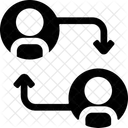 Transferencia De Tarefas Responsabilidade Fluxo De Trabalho Ícone