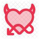 Devil Heart Romance Icon
