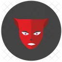 Red Devil Mask Icon