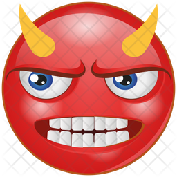 Devil Emoji Icon - Download in Gradient Style