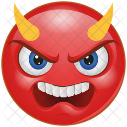 Devil Emoji Icon - Download in Gradient Style