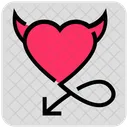 Valentine Day Devil Hell Icon