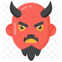 Devil Spooky Face Scary Devil Icon