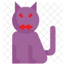 Devil Cat Halloween Icon