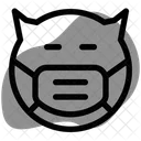Devil Expressionless Emoji With Face Mask Emoji Icon