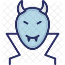 Devil Face Halloween Mask Spooky Face Icon