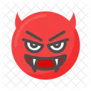 Devil Face Expression  Icon