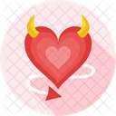 Devil Heart Halloween Heart Care Icon
