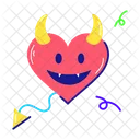 Devil Emoji Devil Heart Evil Heart Icon