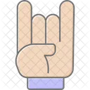 Devil horns han  Icon