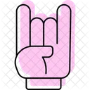 Devil horns hand  Icon
