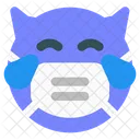 Devil Joy Emoji With Face Mask Emoji Icon